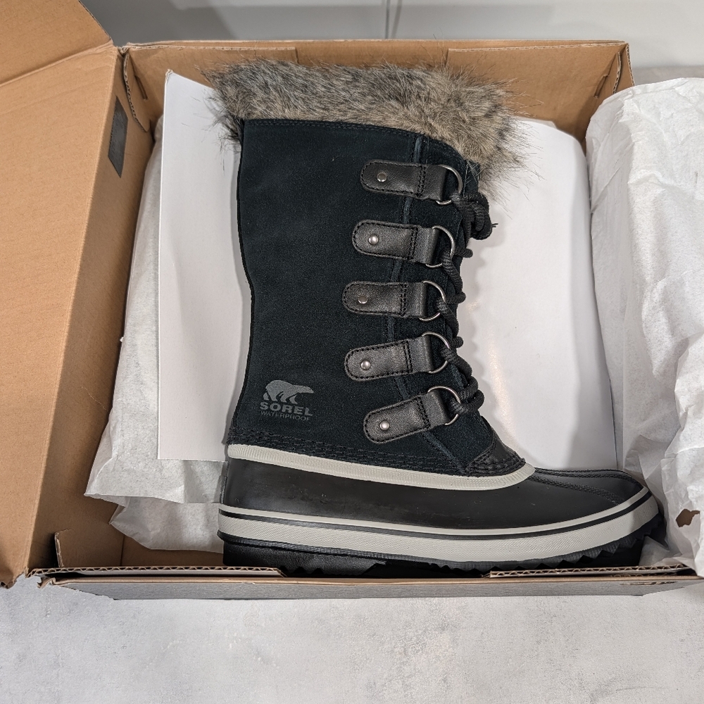 New, Sorel Women's Joan of Arctic Boot, Waterproof, Size 8 (Black, Quarry) - Picture 4 of 8